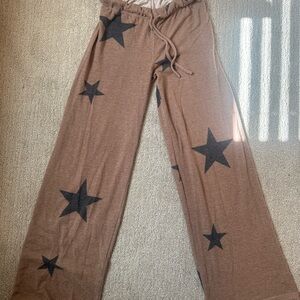12th Tribe Star Print Lounge Pants with Drawstring